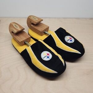 Forever Collectiibles Pittsburgh Steelers Football Slippers Men's Sz Large NICE!